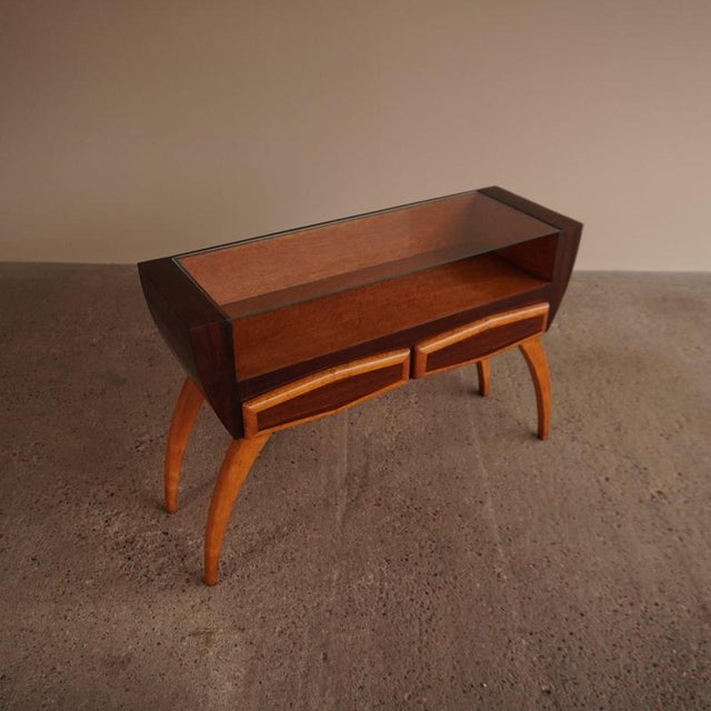 Sculptural Walnut Console Table For Sale - Image 14 of 15