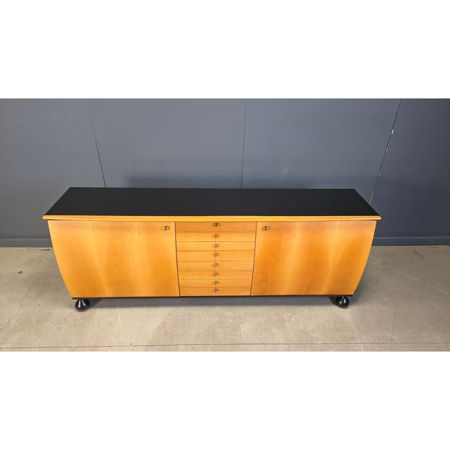 1990s Italian Modern Sideboard by Umberto Asnago for Giorgetti, 1990s For Sale - Image 5 of 14