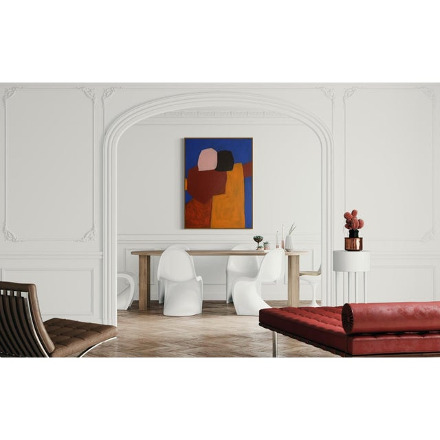 Bodasca, Figurative Blue Composition, 2025, Acrylic on Canvas For Sale - Image 10 of 13