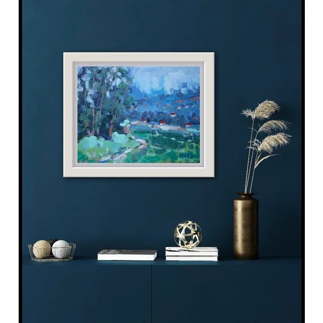 Modern Contemporary Impressionist Oil Painting Landscape For Sale - Image 10 of 12