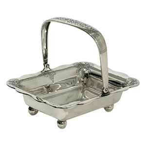 Dutch Silver Bonbon Basket by DJ Aubert & Zn