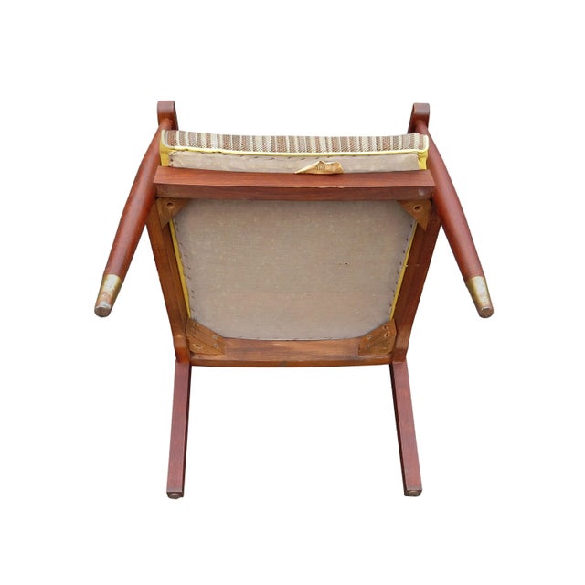 Vintage American Mid-Century Solid Walnut Office/Conference Armchair For Sale - Image 12 of 12