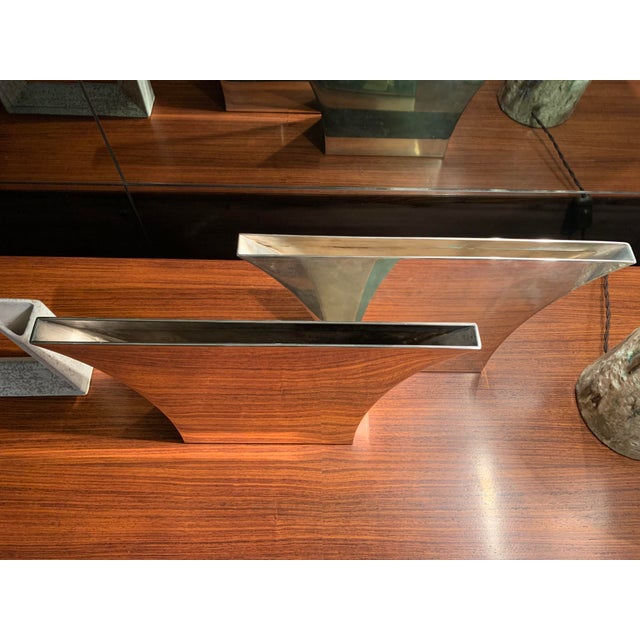 Silver Persepoli Vases in Silver-Plated Metal by Lino Sabattini, 1970s, Set of 2 For Sale - Image 8 of 11