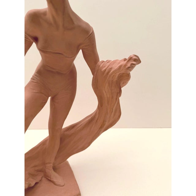 Mercedes Dassy Dancer Sculpture in Terracotta by Marc Dautry, France, 1990 For Sale - Image 3 of 10