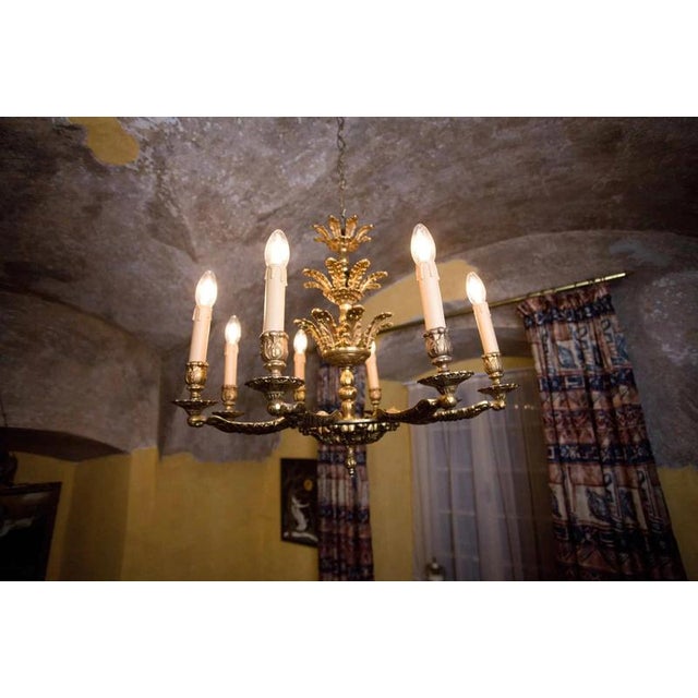 Mid-Century French Figurative Chandelier, 1950s For Sale - Image 6 of 7