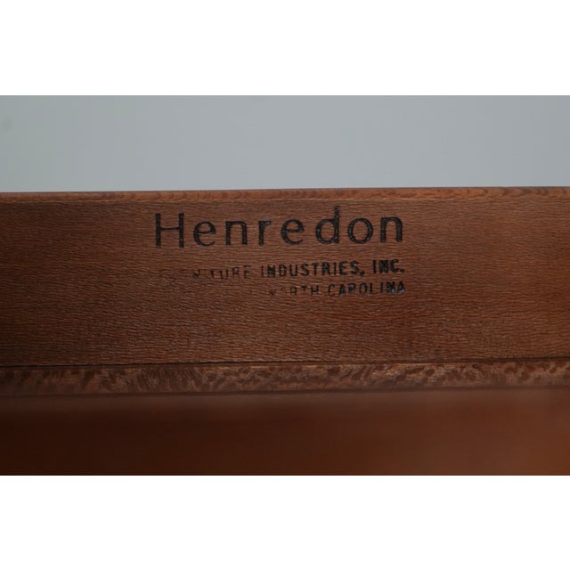 Henredon Campaign Style Oak 2 Over 2 Drawer Chest For Sale - Image 18 of 18