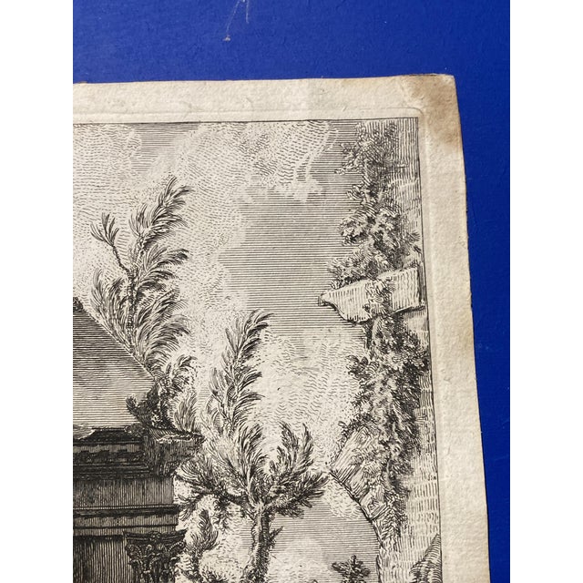 Giovanni Battista Piranesi, Vew of the Remains of the Mausoleums, Original Eau-Forte Etching, 1800s For Sale - Image 4 of 18