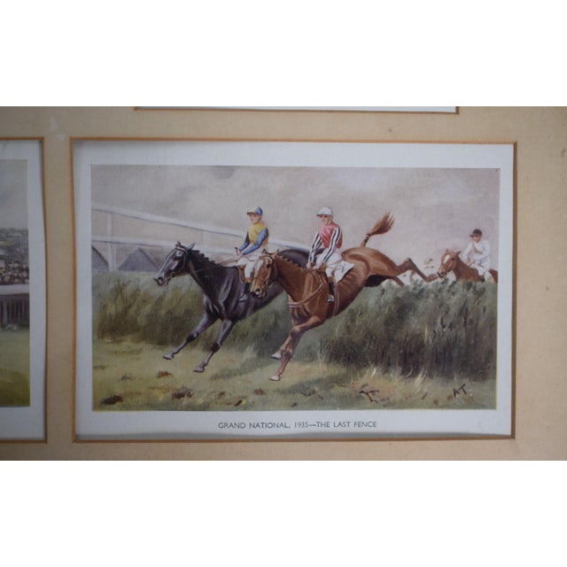 1930s A Set of Four Framed Images Relating to 1930s Horseracing Derby & Grand National Etc For Sale - Image 5 of 7
