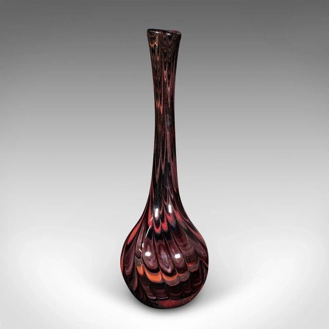 Late 20th Century 1970's Tall Vintage Art Vase For Sale - Image 5 of 10