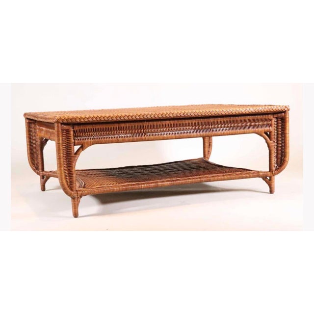 Vintage Ralph Lauren wicker coffee table that has been sold to auction online before for $900+. Doesn’t fit the space in...