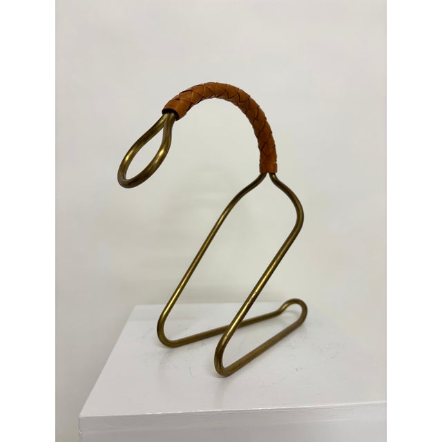 1960s Modern Wine Bottle Holder by Carl Auböck, 1950s For Sale - Image 5 of 6