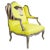 Fauteuil a La Reine Avec Oreilles Painted Wingback Chair by Ira Yeager For Sale - Image 13 of 13