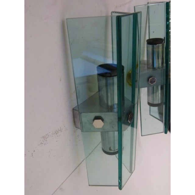 Italian Murano Glass Lamps from VECA, 1970s, Set of 2 For Sale - Image 3 of 5