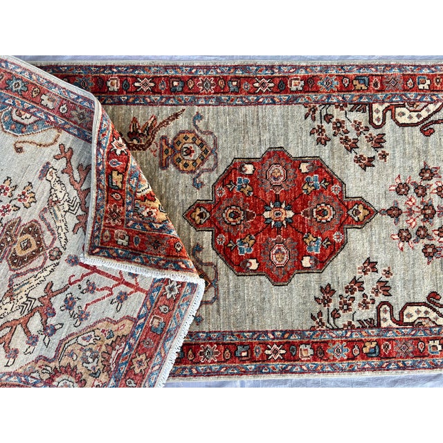 2010s Elegant Turkish Style Hand Knotted Rug Runenr For Sale - Image 6 of 8