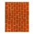 6x8 Yellow Flat Weave Wool Brickwork Motif Geometric Modern Carpet Rug For Sale