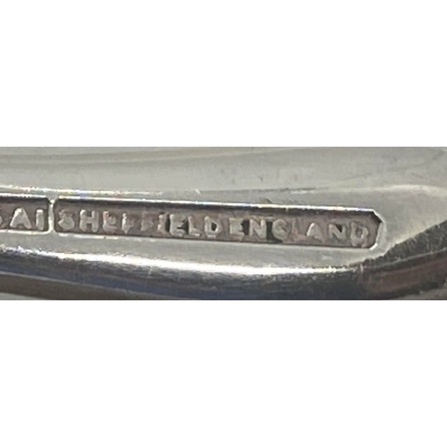 Vintage Sheffield England Electro-Plated (Epns) Pastry Bread Serving Tongs For Sale - Image 10 of 13