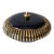 Italian Navy Blue and Gold Lidded Round Box, 1960s For Sale
