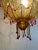 Vintage Caged Glass Brass Pendant Lamp For Sale - Image 4 of 8