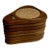 Mid 20th Century Scandinavian Teak & Cork Coasters With Stand - 8 pcs For Sale