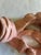 Mid 20th Century Vintage Pink Carved Wooden Bow Wall Hanging For Sale - Image 5 of 10