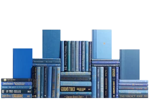 Decorative Books - Denim Book Wall - Set of 50 Blue Books