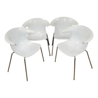 Vintage Italian Loop Plastic Stacking Chairs, 2010, Set of 4 For Sale