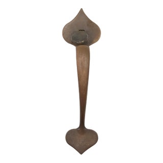Mid 20th Century Colonial 11 In. Bronze Door Pull Handle For Sale