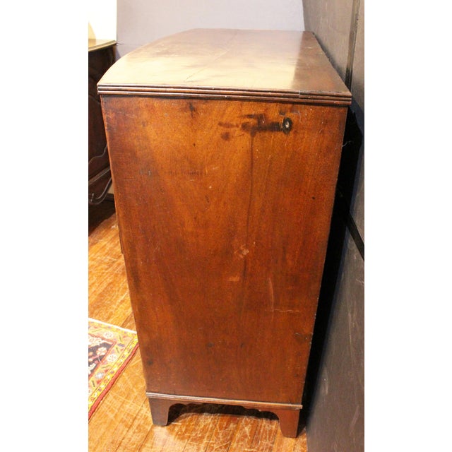 Circa 1770-90 George III Period English Bowfront Chest of Drawers For Sale - Image 9 of 11