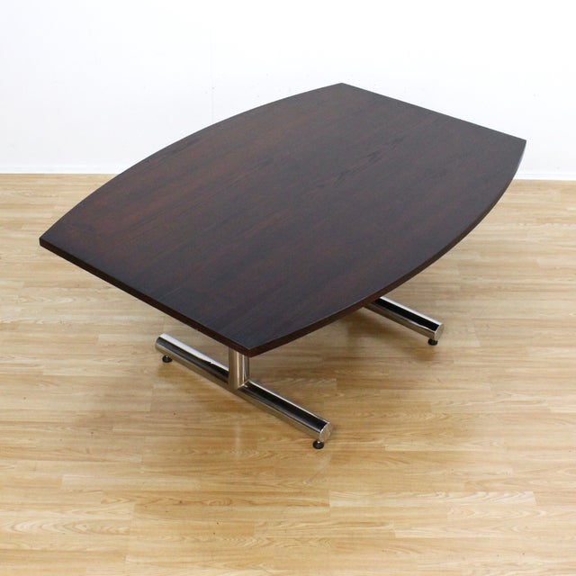 Vintage British Chrome Desk Table by Tim Bates for Pieff Furniture For Sale - Image 10 of 10