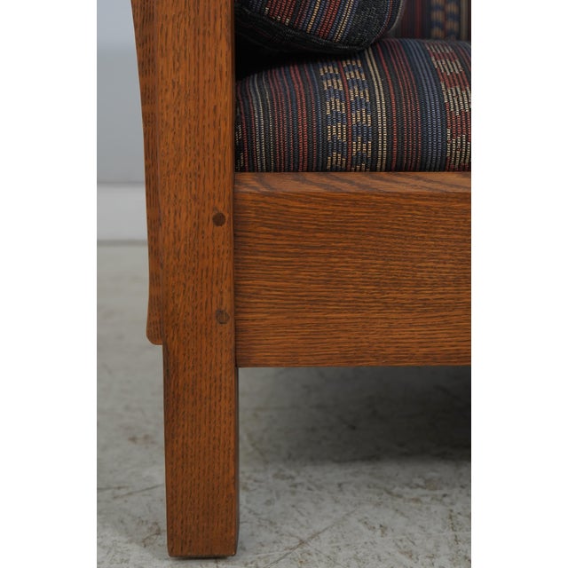 Stickley Mission Oak Arts & Crafts Loveseat For Sale - Image 9 of 18