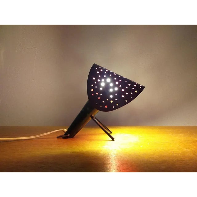 Red Mid-Century Table Lamp by Ernst Igl for Hillebrand, 1950s For Sale - Image 8 of 9