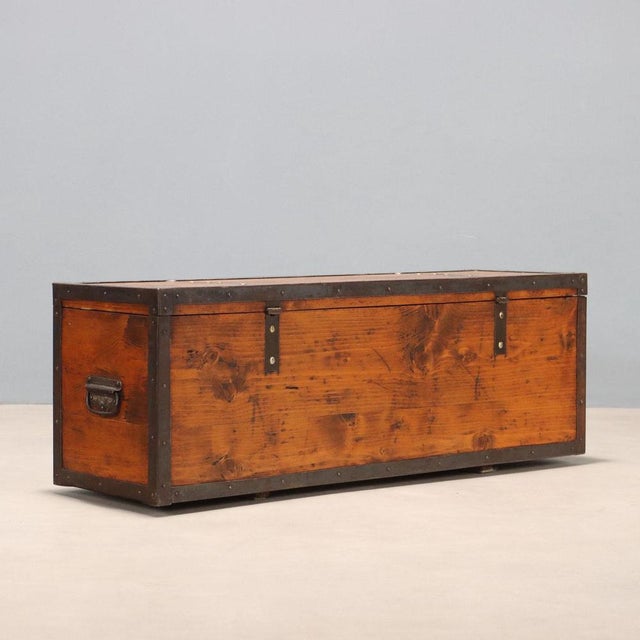 Italian Trunk in Fir For Sale - Image 12 of 12
