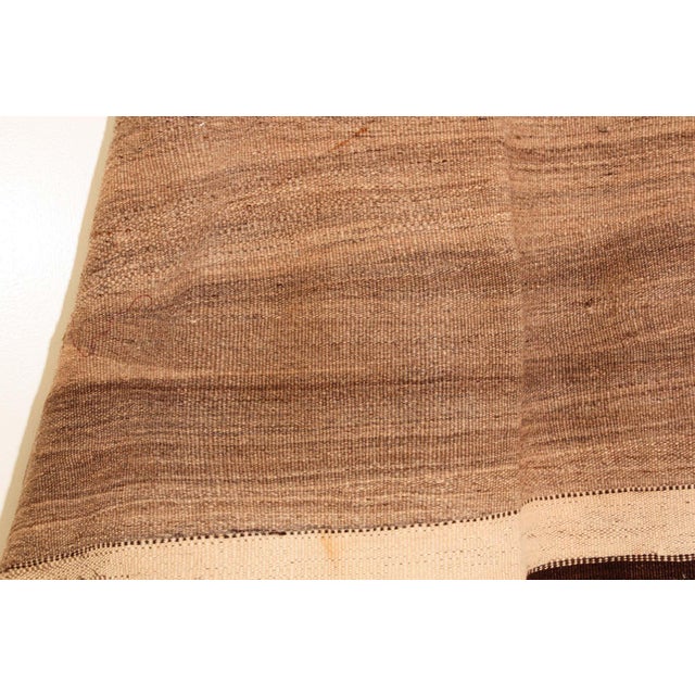 1950s Moroccan Burnous Wool Cape by Berber Tribes, Hand-Woven Art For Sale - Image 4 of 13