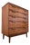 1960s American Walnut Highboy Dresser by Broyhill Lenoir, Attributed For Sale
