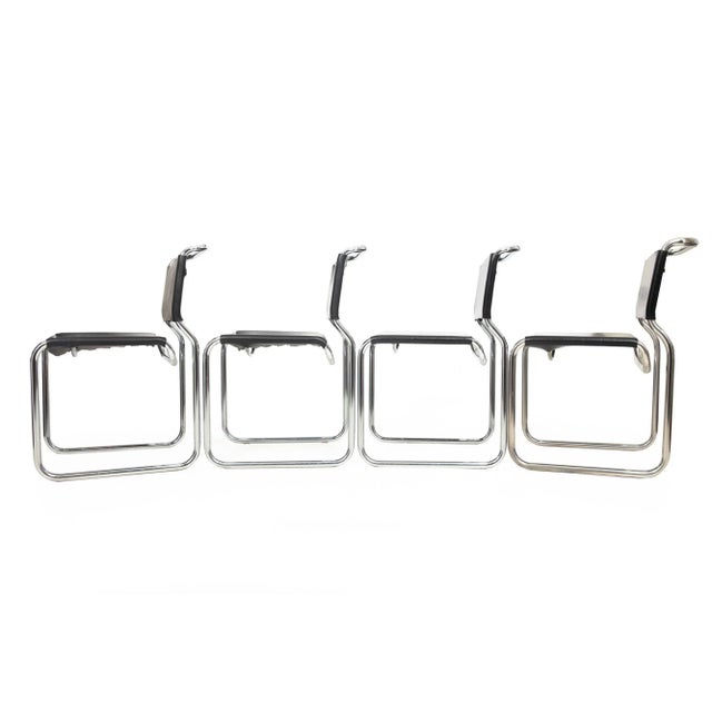 Rare Set of 8 Mid Century Modern “ch66" Dining Chairs by Nicos Zographos For Sale - Image 9 of 12