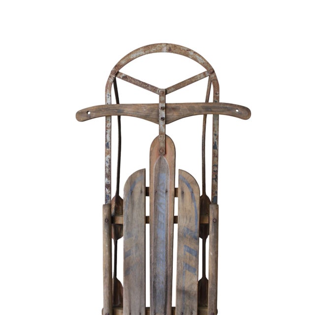 Antique Snow Sled Cabin Decor For Sale - Image 4 of 4