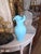 Victorian Blue Bristol Opaline Glass Vase For Sale - Image 3 of 10