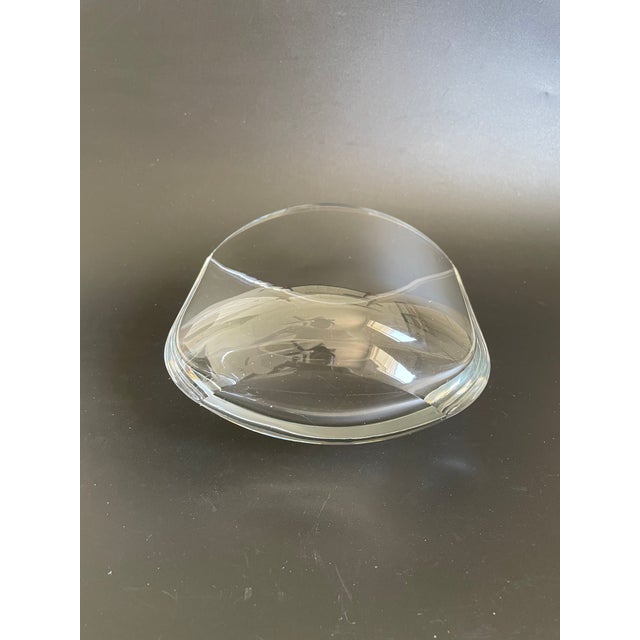Scandinavian Oval Crystal Vase For Sale In Las Vegas - Image 6 of 10