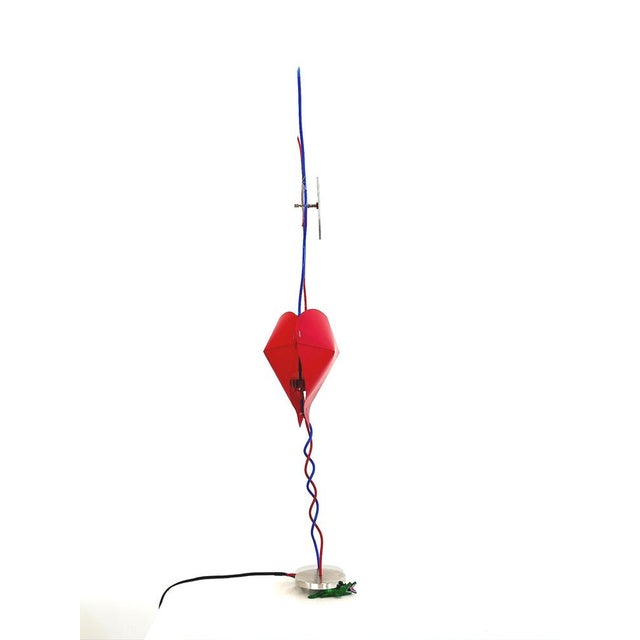 Modern One from the Heart Table Lamp by Ingo Maurer, 1980s For Sale - Image 3 of 9