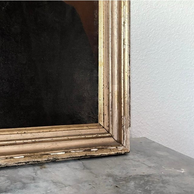 Oxblood Red Late-18th Century Dutch School Portrait Oil on Canvas Painting For Sale - Image 8 of 18