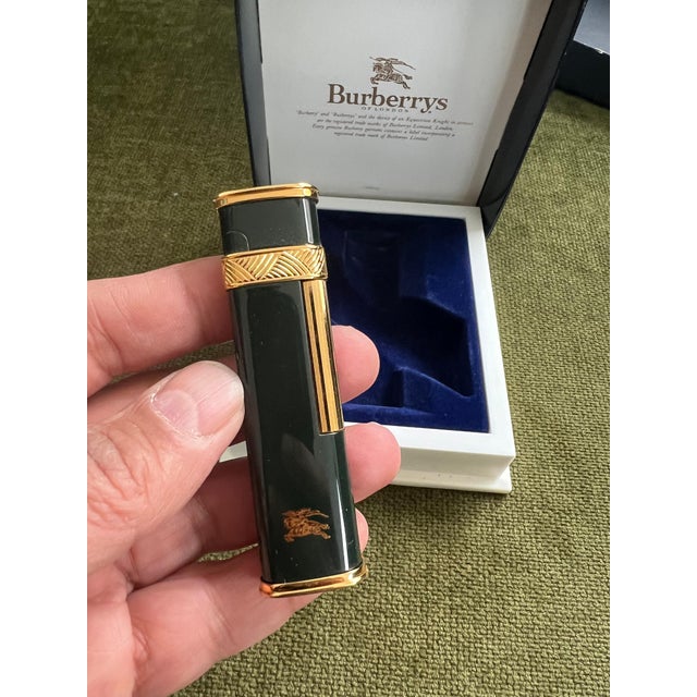 Late 20th Century Vintage Burberry Cufflinks, 4 Piece Set in Original Case, "Circa 1990s" For Sale - Image 5 of 18