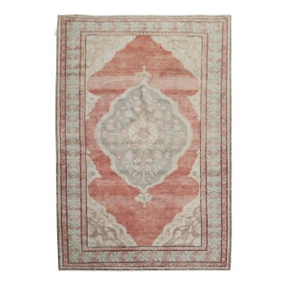 Antique Zabihi Collection Turkish Sivas Rug - 4'4" x 6'2" For Sale