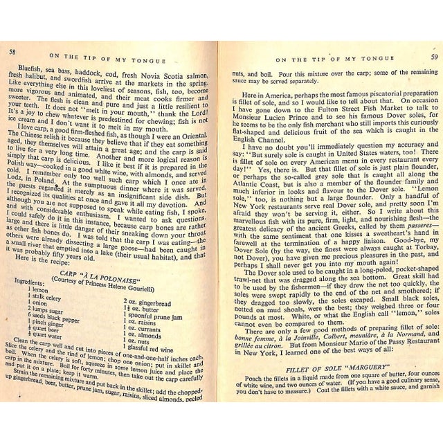 White "On the Tip of My Tongue: A Book for the Gourmet" 1946 Brody, Iles For Sale - Image 8 of 8