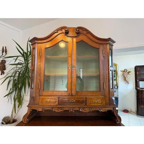 Baroque Display Cabinet in Wood For Sale - Image 10 of 16