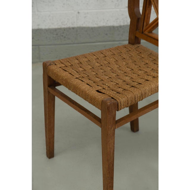 Paolo Buffa Vintage Italian Dining Chairs by Paolo Buffa, 1950, Set of 8 For Sale - Image 4 of 10