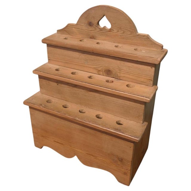 Farm House Country Pine Spoon Rack, 1930 For Sale - Image 6 of 6