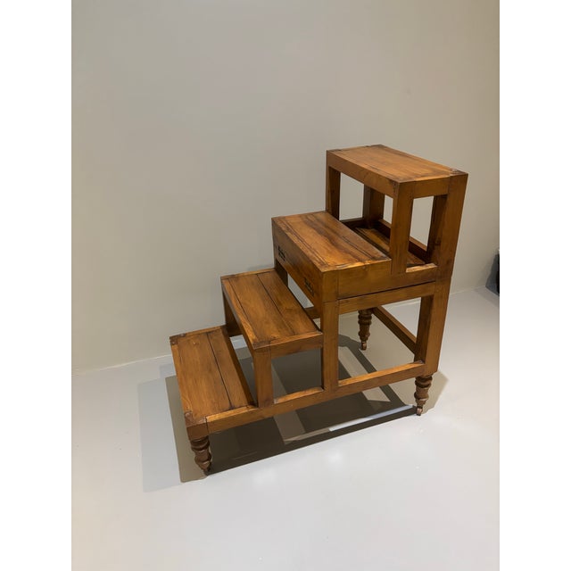 1990s 1990s Library Folding Ladder For Sale - Image 5 of 10