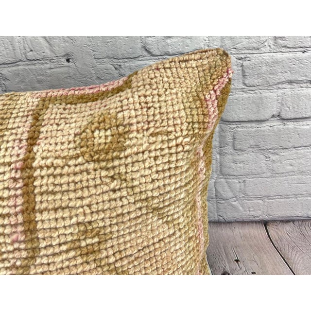 Turkish 20 x 20 Rug Pillow Radiant Enclave Turkish Pillow Cushion Cover For Sale - Image 3 of 4