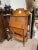 Antique Tiger Oak Flip Down Cabinet For Sale - Image 11 of 11