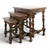 Vintage Rustic Oak Nesting Tables, Set of 3 For Sale - Image 6 of 6